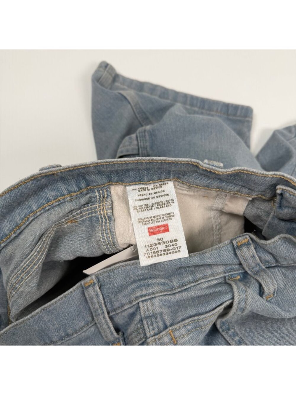 Vintage Wrangler Light Wash Denim Carpenter Shorts 30 - Picture 5 of 5
